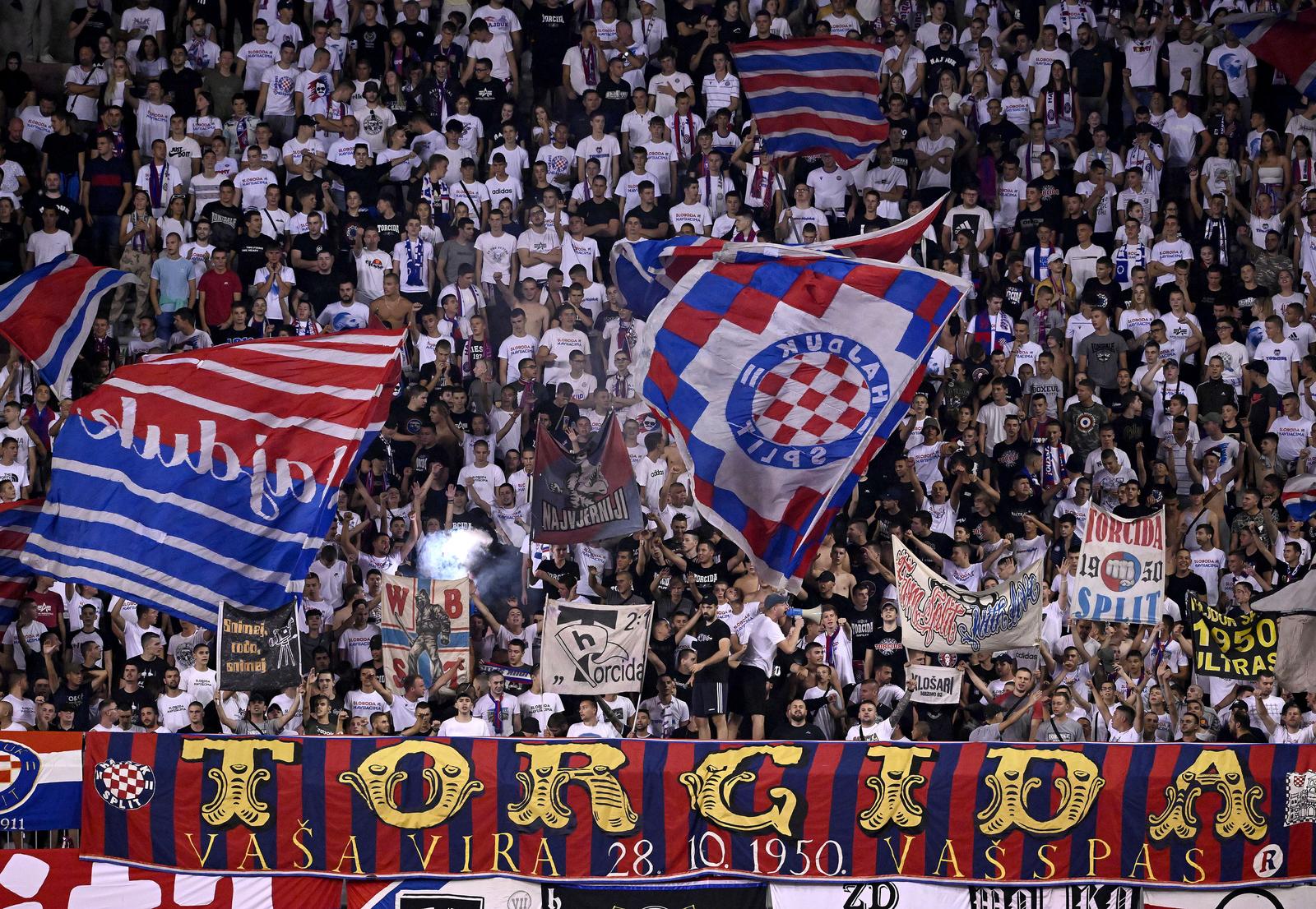 04.09.2022., stadion Poljud, Split - 08. kolo SuperSport HNL, HNK Hajduk - NK Slaven Belupo. 
 Photo: Marko Lukunic/PIXSELL