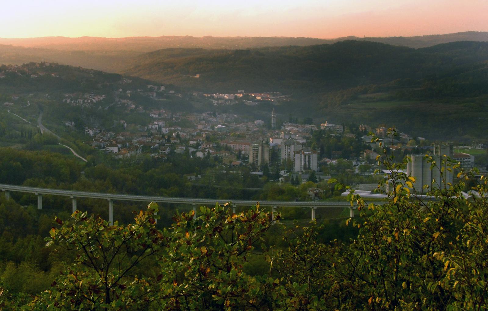 22.01.2009., Pazin - Panoramski pogled na grad Pazin u Istri.rPhoto: Dusko Marusic/Vecernji list