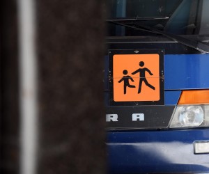 14.05.2022., Sibenik - Ilustracija za prijevoz skolske djece autobusom. Photo: Hrvoje Jelavic/PIXSELL