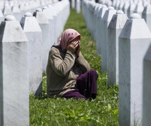 08.06.2021., Potocari, Bosna i Hercegovina - Uoci presude Ratku Mladicu u Potocarima okupile su se Majke Srebrenice gdje ce i pratiti presudu. Prvostupanjskom presudom Mladic je proglasen krivim za deset od 11 tocaka optuznice Tuzilastva u Hagu. Sudjenje pocinje u 15 sati. Muneveri Gabeljic u genocidu su ubijeni dva sina i suprug, nada se da ce Mladic ostati do kraja zivota u zatvoru.  Photo: Armin Durgut/PIXSELL