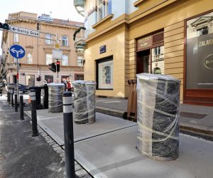 22.09.2022., Zagreb - U Masarykovoj ulici postavljeni su podzemni spremnici za otpad. Photo: Jurica Galoic/PIXSELL