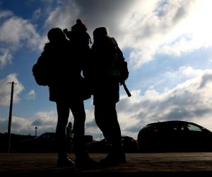 28.02.2022., Medyka, Poljska - Danas je velika guzva na granicnom prijelazu izmedju Poljske i Ukrajine u Poljskom gradu Medyka. Oko same granice podignuto je nekoliko satora u kojem se nalaze izbjeglice. Photo: Armin Durgut/PIXSELL