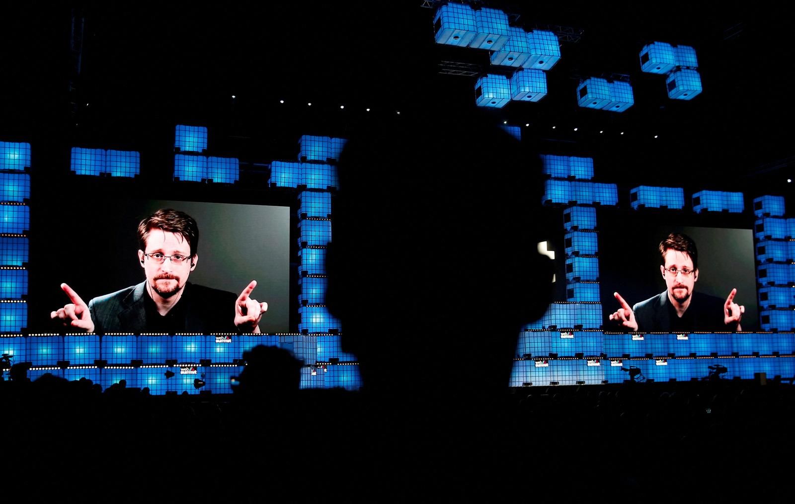 FILE PHOTO: Edward Snowden speaks via livestream at Web Summit in Lisbon, Portugal, November 4, 2019.  REUTERS/Rafael Marchante/File Photo Photo: RAFAEL MARCHANTE/REUTERS