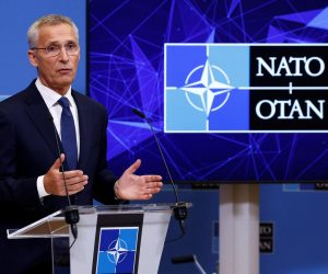 NATO Secretary General Jens Stoltenberg speaks during a news conference at the Alliance's headquarters in Brussels, Belgium September 30, 2022. REUTERS/Yves Herman Photo: YVES HERMAN/REUTERS