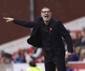 October 2, 2022, Stoke, United Kingdom: Stoke, England, 2nd October 2022. Slaven Bilic manager of Watford during the Sky Bet Championship match at The Bet365 Stadium, Stoke. (Credit Image: © Darren Staples/CSM via ZUMA Press Wire) (Cal Sport Media via AP Images)