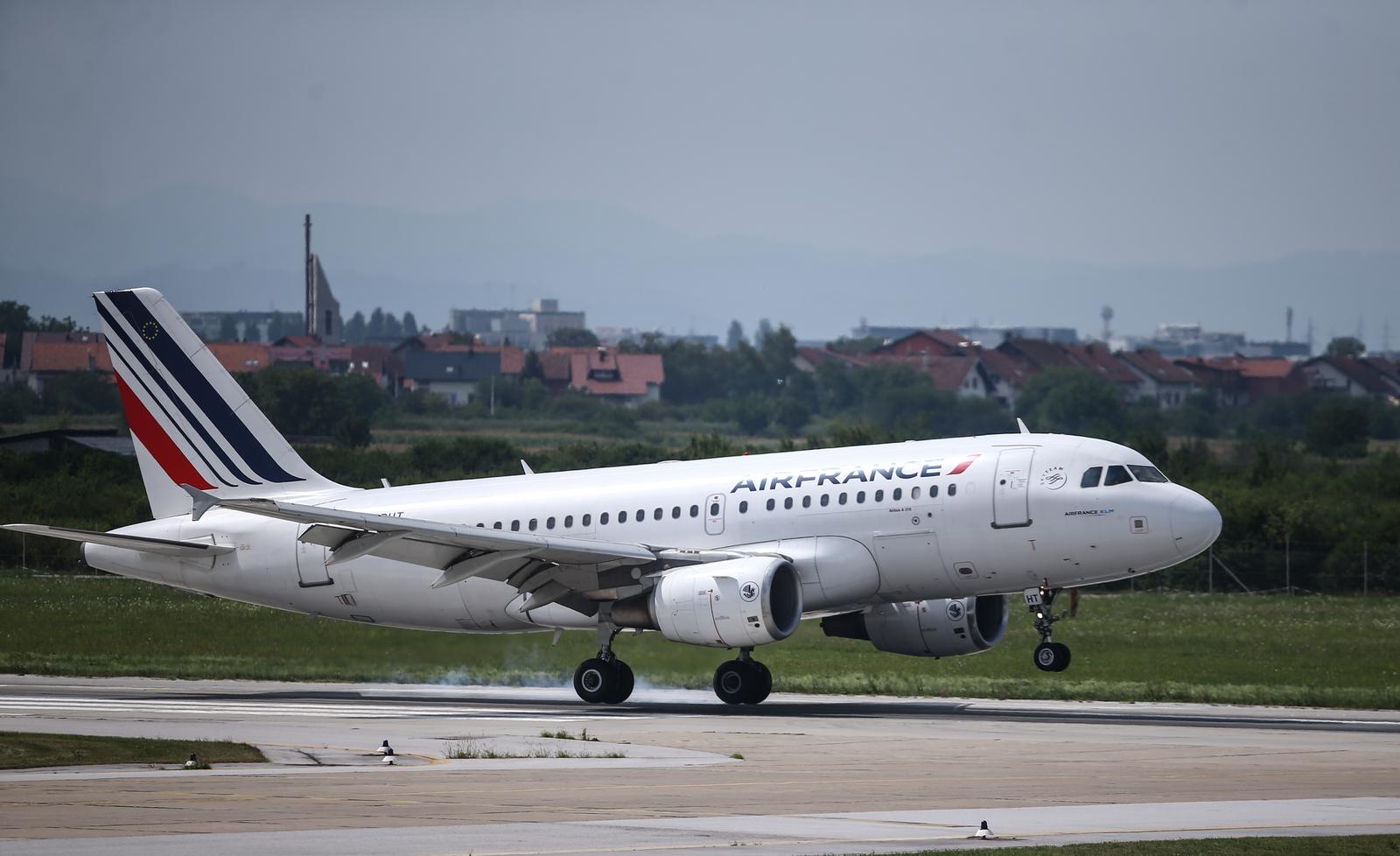 Zagreb: Avioni na Plesu 02.08.2018., Zagreb - Air France, Airbus A-319.                               Photo: Igor Soban/PIXSELL