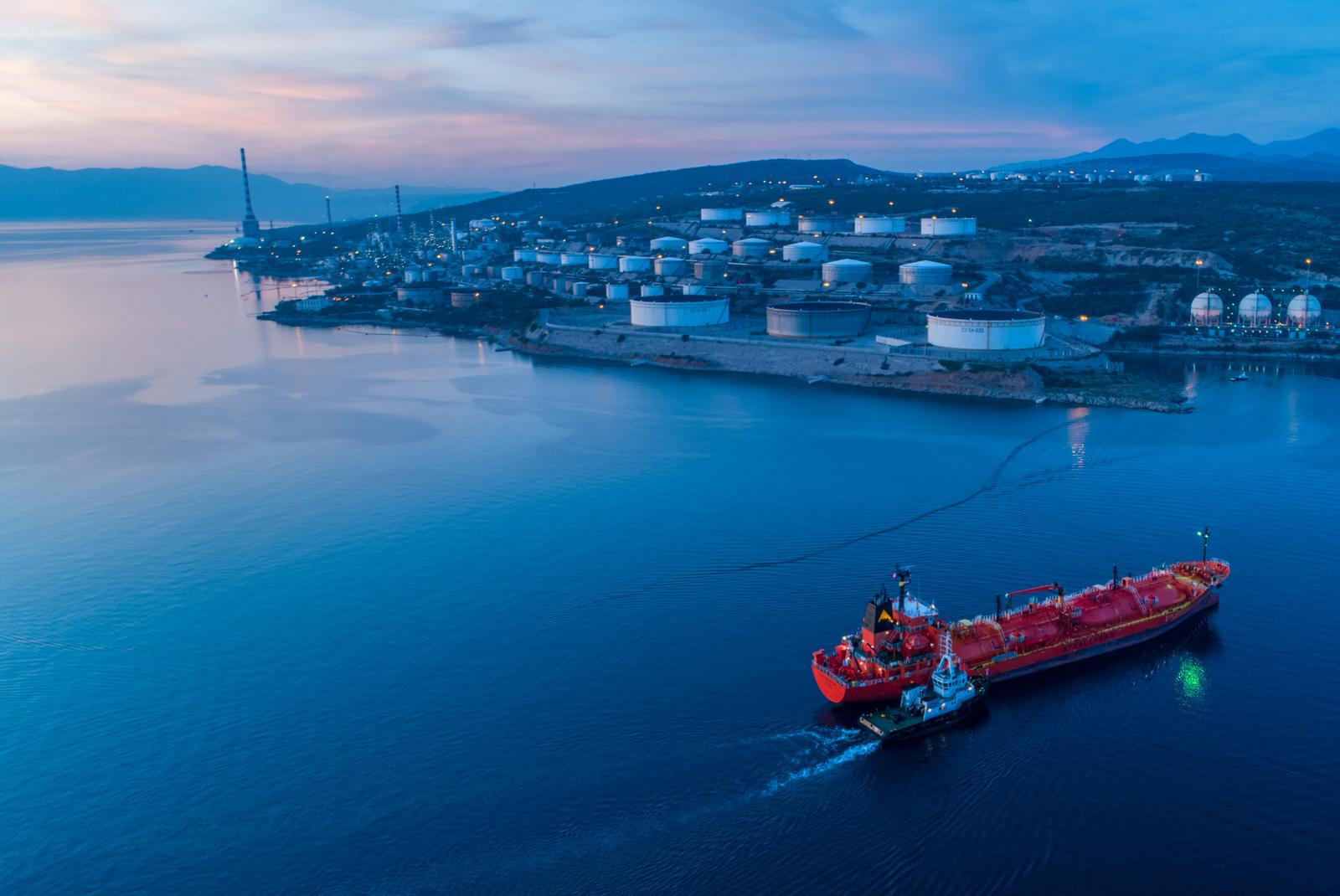 24.10.2019., Rijeka - INA Rafinerija nafte Rijeka. pogled iz zraka. Photo: Antonio Bronic/PIXSELL
