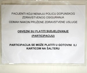15.03.2018., Zagreb - Natpisi i obavijesti u ambulanti."nPhoto: Slavko Midzor/PIXSELL"n