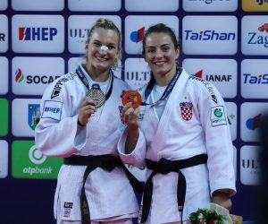 16.07.2022., Zagreb - JF World Judo Tour Zagreb Grand Prix 2022. Podjela medalja, zene do 70 kg. Photo: Zeljko Hladika/PIXSELL