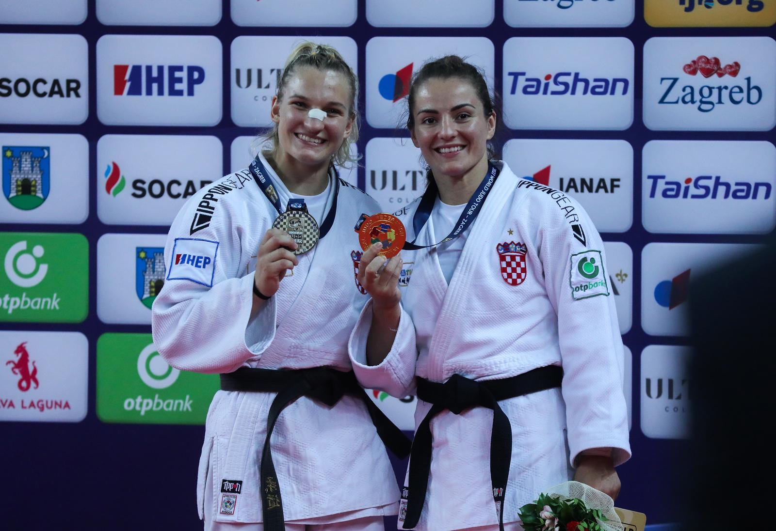 16.07.2022., Zagreb - JF World Judo Tour Zagreb Grand Prix 2022. Podjela medalja, zene do 70 kg. Photo: Zeljko Hladika/PIXSELL