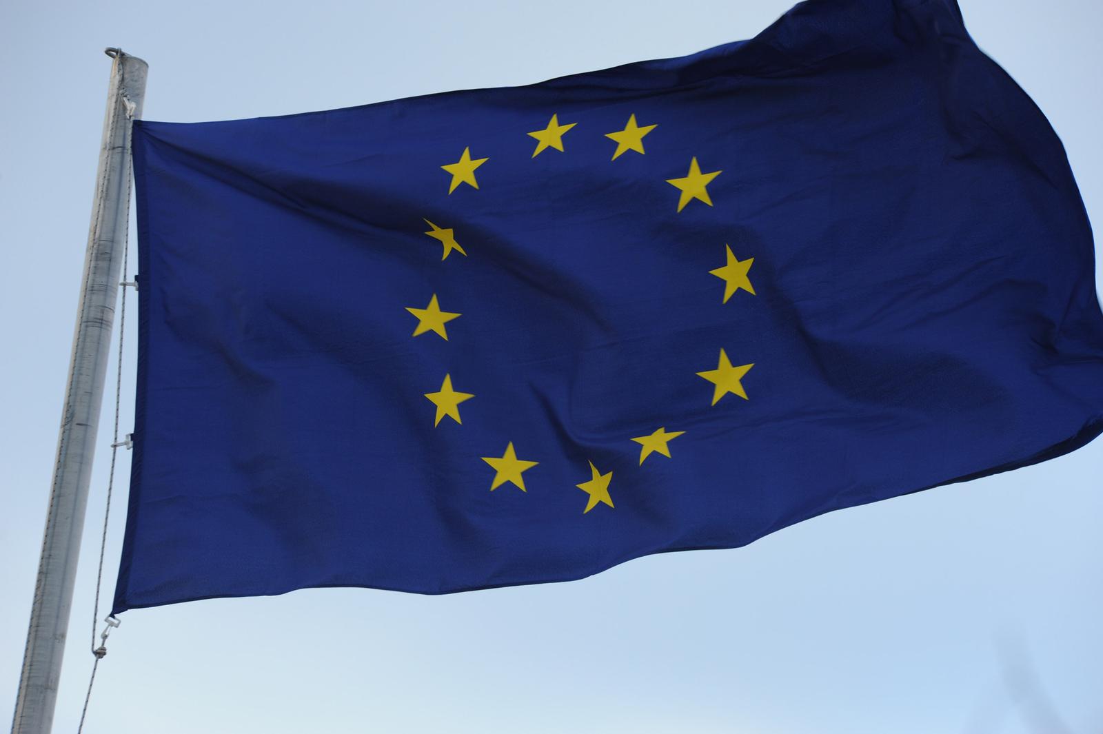 19.01.2015., Sibenik - Zastava Europske unije. "nPhoto: Hrvoje Jelavic/PIXSELL