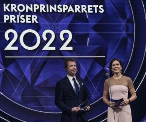 epa10289822 Danish Crown Prince Frederik (L) and Crown Princess Mary host the awarding ceremony of the 'Crown Prince Couple's Awards 2022' (Kronprinsenpaarrets Priser) in Ringsted, Denmark, 05 November 2022 (issued 06 November 2022. The Danish Crown Prince Couple  Frederik and Crown Princess Mary presented 2022 Awards 2022 to laureates for theit for achievements in art, culture and social work.  EPA/Claus Bech DENMARK OUT