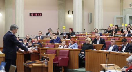 Plenković Saboru predstavio proračun, oporba odmah negodovala. Karolina Vidović Krišto udaljena sa Sjednice