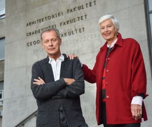 03.11.2022., Zagreb - Tihomir Jukic i Hildegard Auf Franic, profesori arhitekture. 

Photo Sasa ZinajaNFoto