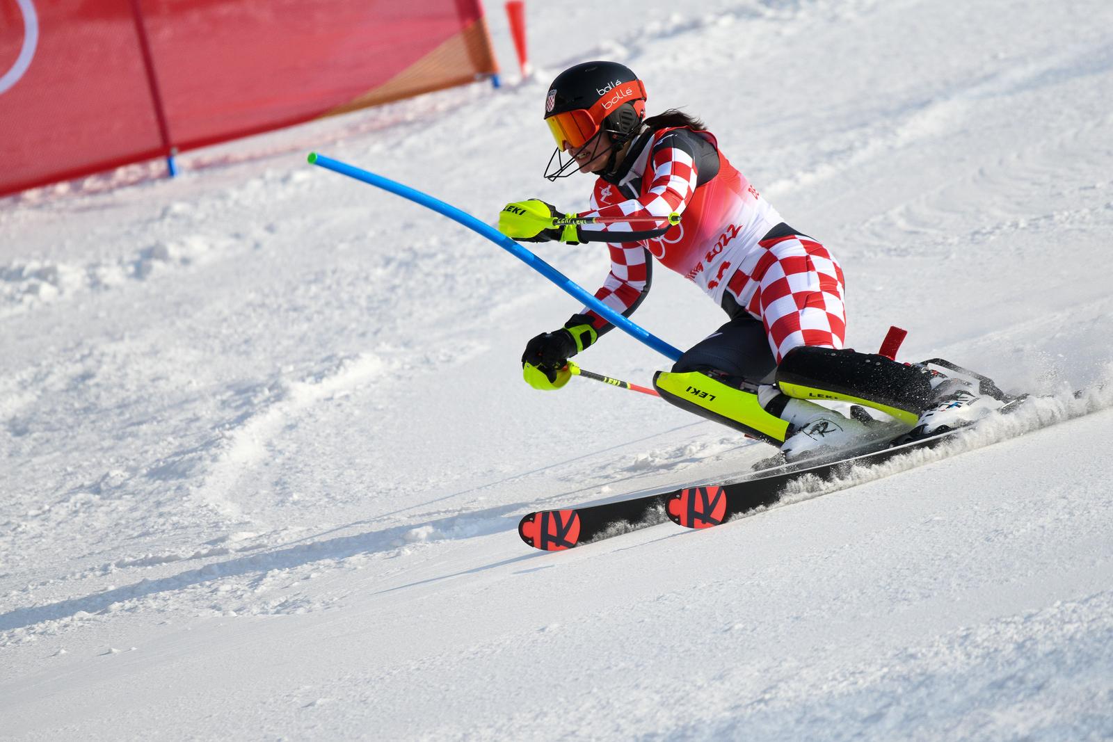 09.02.2022., Peking, Kina - Zimske olimpijske igre 2022. Slalom, prva voznja. Zrinka Ljutic  Photo: Jaki Franja/PIXSELL