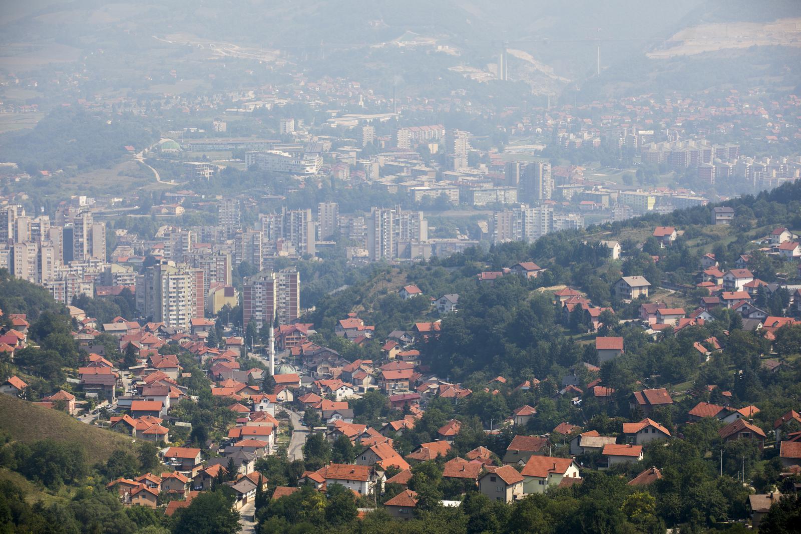12.08.2019., Zenica, Bosna i Hercegovina - rPanorama grada Zenice.rPhoto: Armin Durgut/PIXSELL