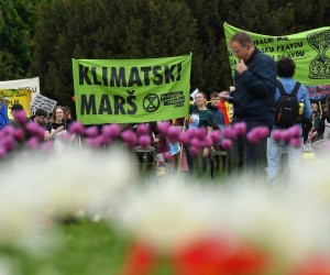 23.04.2022., Zagreb - Klimatski mars u povodu Dana planete Zemlje, inicijativa Extinction Rebellion Zagreb.  Photo: Marko Lukunic/PIXSELL