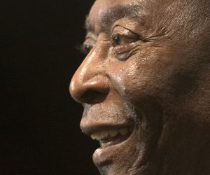 epa10381754 (FILE) - Brazilian soccer legend Pele attends a preview of an auction of his belongings called 'Pele: The Collections' in Central London, Britain, 01 June 2016 (reissued 29 December 2022). According to his agent, Pele, whose proper name is Edson Arantes do Nascimento, has died on 28 December 2022 at age 82.  EPA/WILL OLIVER