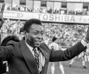 epa10382402 (FILE) - Brazilian soccer legend Pele, whos birth name is Edson Arantes do Nascimento, pictured during the friendly match between Italy and Argentinia at the Hardturm Stadium in Zurich, Switzerland, 10 June 1987 (issued 30 December 2022). According to his agent, Pele, whose proper name is Edson Arantes do Nascimento, died on 28 December 2022 at age 82.  EPA/MARTIAL TREZZINI
