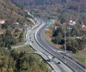 16.10.2022., Fuzine - Autocesta A6 Rijeka-Bosiljevo. Dionica na vijaduktu Bajer i izlazu Vrata. Photo: Goran Kovacic/PIXSELL