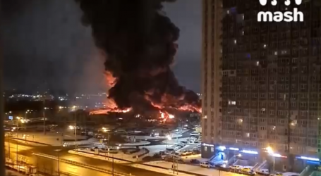 Požar u šoping centru u predgrađu Moskve. Čule su se eksplozije, gorjelo je sedam tisuća kvadrata. Rusi: Ovo je podmetnuto