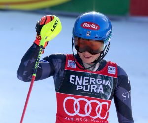 Zagreb, 04.01.2023.- Slalom skijašica za Svjetski kup na Sljemenu. Na fotografiji Mikaela Shiffrin.
foto HINA/ Daniel KASAP/ dk