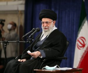 epa10396751 A handout photo made available by the Iranian supreme leader's office shows Ayatollah Ali Khamenei speak during a meeting in Tehran, Iran, 09 January 2023.  EPA/IRAN SUPREME LEADER OFFICE / HANDOUT  HANDOUT EDITORIAL USE ONLY/NO SALES