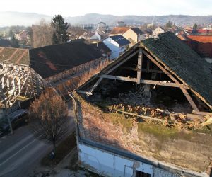 28.12.2022., Petrinja - Fotografija iz zraka Petrinje dvije godine nakon potresa. Photo: Slaven Branislav Babic/PIXSELL