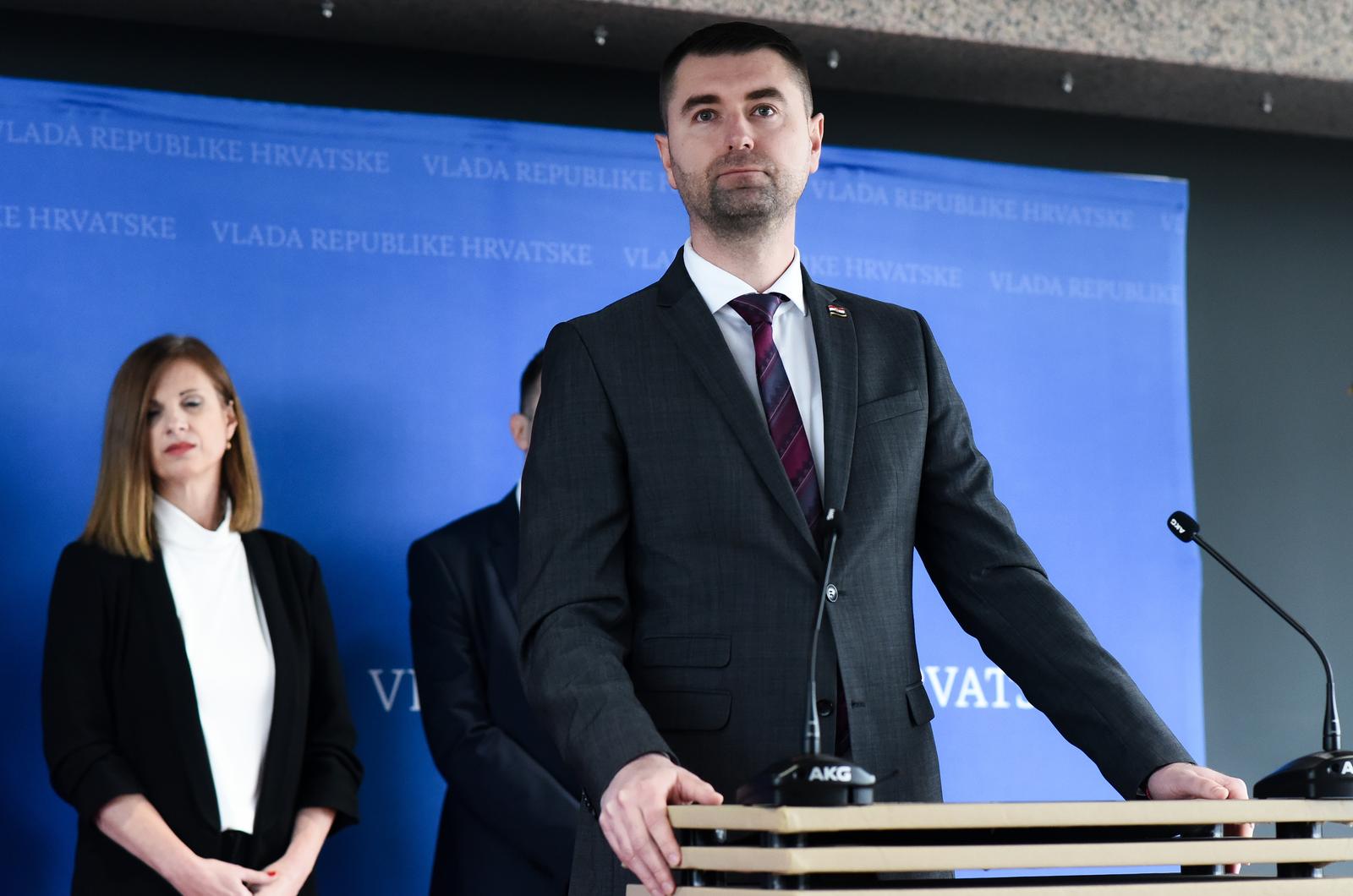 13.1.2023., Zagreb - Ministar Davor FIlipovic dao je izjavu za medije nakon sjednice Vlade. Photo: Neva Zganec/PIXSELL