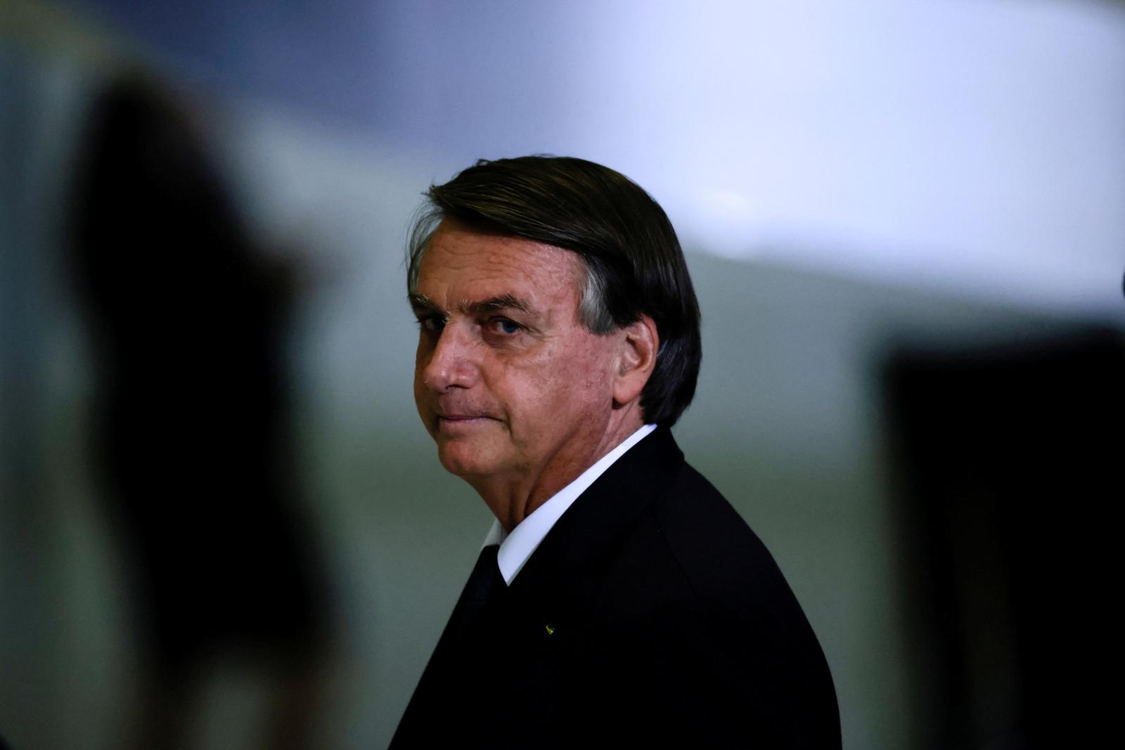 FILE PHOTO: Brazil's President Jair Bolsonaro looks on after a ceremony about the National Policy for Education at the Planalto Palace in Brasilia, Brazil June 20, 2022. REUTERS/Ueslei Marcelino/File Photo Photo: UESLEI MARCELINO/REUTERS