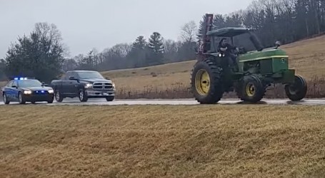 Potjera za traktorom, američka policija ovako nešto ne pamti