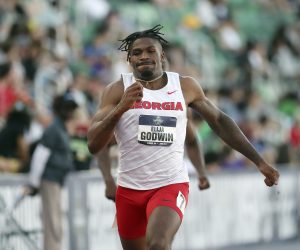 June 8 2022: Elijah Godwin of Georgia competes in the Men's 400 meter eliminations during the 2022 NCAA Track & Field Championships at Hayward Field, Eugene, OR. Larry C. Lawson/CSM (Cal Sport Media via AP Images) (Credit Image: © Larry C. Lawson/CSM via ZUMA Press Wire) (Cal Sport Media via AP Images)