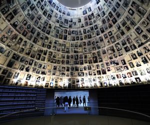epa10431111 Vistors look at  exhibitions at the Yad Vashem Holocaust Memorial Museum in Jerusalem, Israel, 26 January 2023. The International Holocaust Remembrance Day is marked annually on 27 January.  EPA/ABIR SULTAN
