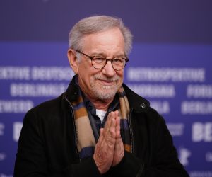 epa10481967 US filmmaker Steven Spielberg poses during the press conference for the Honorary Golden Bear during the 73rd Berlin International Film Festival 'Berlinale' in Berlin, Germany, 21 February 2023. Spielberg is awarded the Honorary Golden Bear for hie lifetime achievement. The in-person event runs from 16 to 26 February 2023.  EPA/CLEMENS BILAN