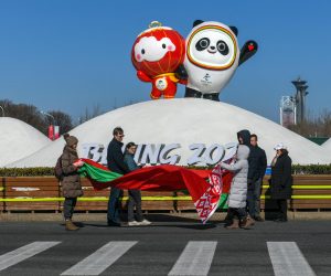 03.02.2022., Peking, Kina - Ljubitelji sporta u pekingu na Zimskim olimpijskim igrama. Photo: Jaki Franja/PIXSELL