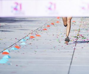 26.09.2021., Split - Ivan Dracar, pobjednik 21. Split maratona u organizaciji Maraton kluba Marjan u Splitu. r"nPhoto: Milan Sabic/PIXSELL