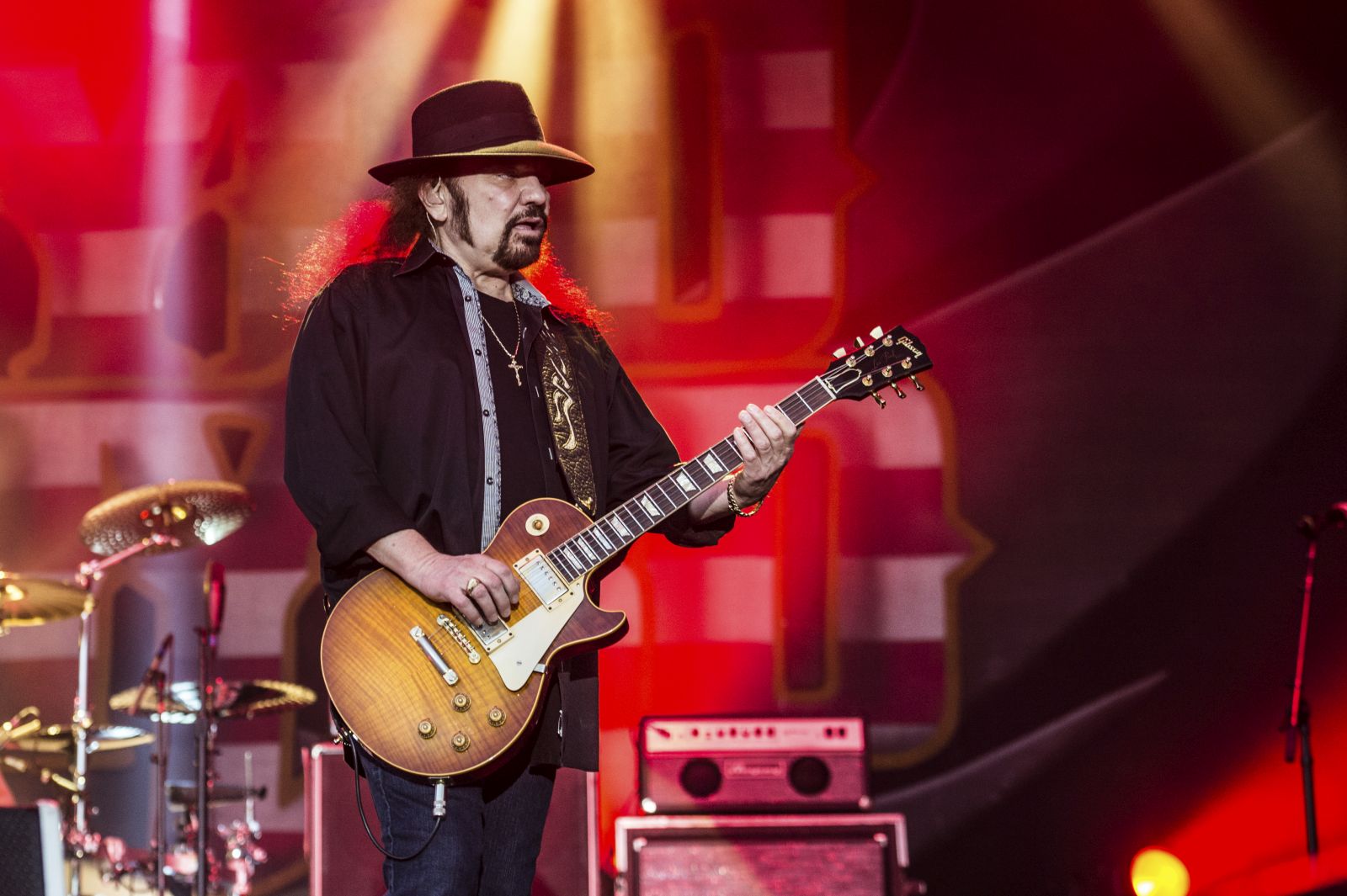Gary Rossington of Lynyrd Skynyrd performs during the Louder Than Life Festival on Oct. 4, 2015, in Louisville, Ky. (Photo by Amy Harris/Invision/AP)