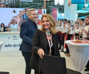 Muennchen, 22.2.2023.- Otvorenje Meðunarodnog turistièkog sajma za slobodno vrijeme i putovanja u Bavarskoj fr.e.e, koji se odrava do 26. veljaèe, a Hrvatska je zemlja-partner. 
foto HINA/ Tatjana MIÈANÈUK/ ua