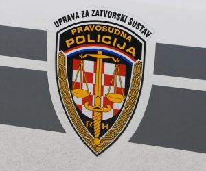 02.01.2023., Sibenik - Oznaka pravosudne policije.  Photo: Hrvoje Jelavic/PIXSELL