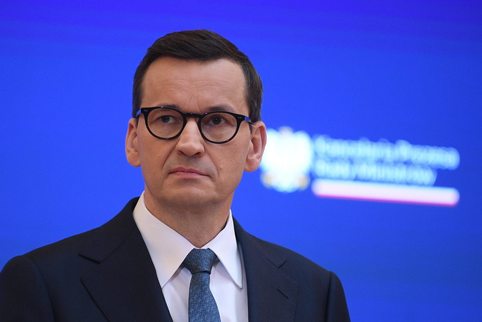 epa10548821 Polish Prime Minister Mateusz Morawiecki attends a press conference at the Chancellery of the Prime Minister in Warsaw, Poland, 29 March 2023. Poland will increase ammunition production under a National Munitions Programme, the prime minister has said. Mateusz Morawiecki announced the decision after it had been passed by the government. He told a press conference that the programme, with a budget of close to PLN 2 billion (430 million EUR ), aimed to expand Poland's ammunition production in order to secure sufficient supplies for Ukraine.  EPA/Marcin Obara POLAND OUT