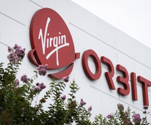 epa10557664 (FILE) - The logo of Virgin Orbit pictured at the company's headquarters in Long Beach, California, USA, 23 August 2021 (reissued 04 April 2023). Satellite launch service company Virgin Orbit on 04 April 2023 filed for Chapter 11 at the US Bankruptcy Court in Delaware, court documents show.  EPA/CAROLINE BREHMAN *** Local Caption *** 57130217