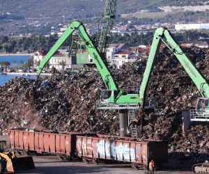 13.01.2022., Split - Staro zeljezo, glavni izvozni proizvod splitske sjeverne luke. Photo: Ivo Cagalj/PIXSELL