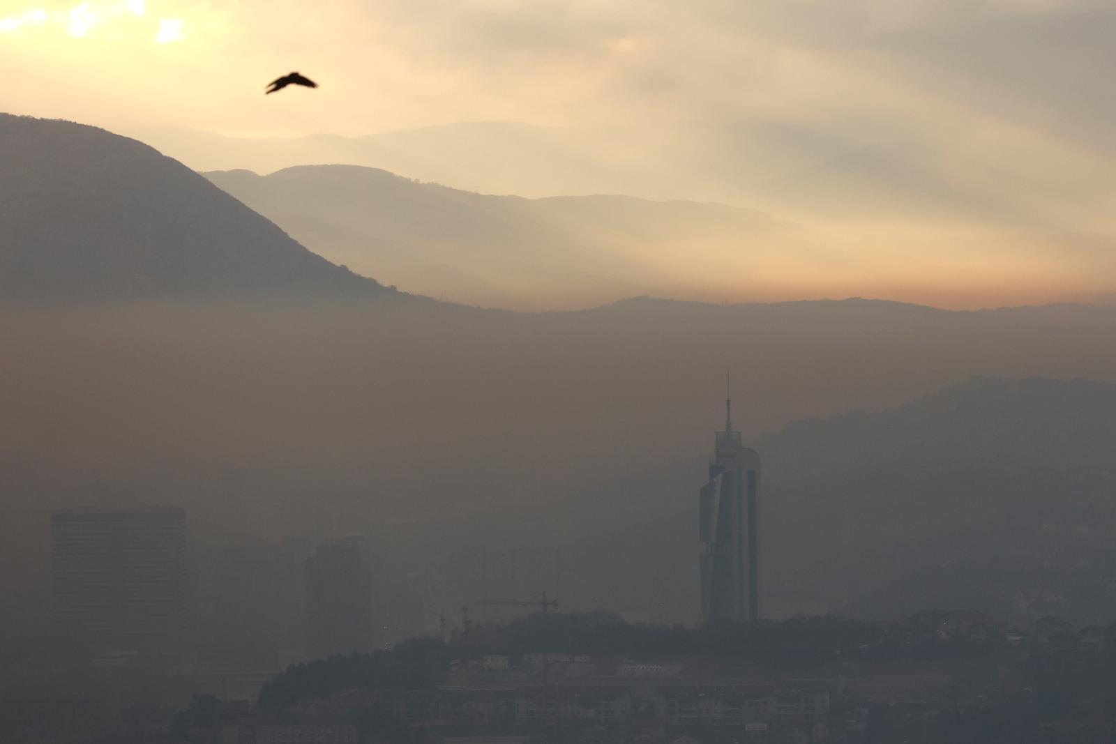 14.11.2022., Sarajevo, Bosna i Hercegovina - Sarajevo je danas medju najzagadjenijim gradovima na svijetu. Photo: Armin Durgut/PIXSELL
