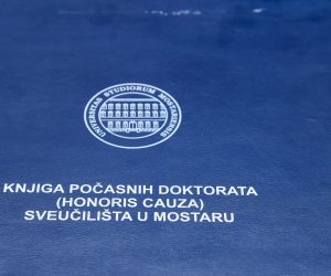 20.06.2022.., Zagreb - Pocasni doktorat Sveucilista u Mostaru urucen Ivanu Aralici.  Photo: Josip Regovic/PIXSELL