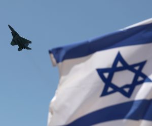epa10588945 An F15 fighter jet of the Israeli Air Force performs during a rehearsal air show above the beaches of Tel Aviv ahead of Independence Day, Israel, 24 April 2023. Israel will celebrate its 75th Independence Day on 26 April.  EPA/ABIR SULTAN