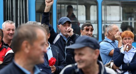 Na Dan Grada Zagreba radnici ZET-a prosvjedovali zbog niskih plaća i loših uvjeta rada