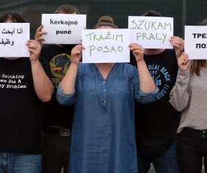 Ilustracija za stranu radnu snagu 05.09.2018., Zagreb - Ilustracija za stranu radnu snagu. Photo: Jurica Galoic/PIXSELL