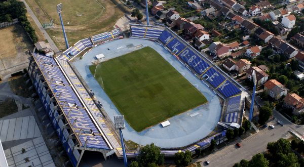 20.07.2012., Osijek - Zracne snimke grada i okolice. Stadion Gradski vrtr"nPhoto: Marko Mrkonjic/PIXSELL