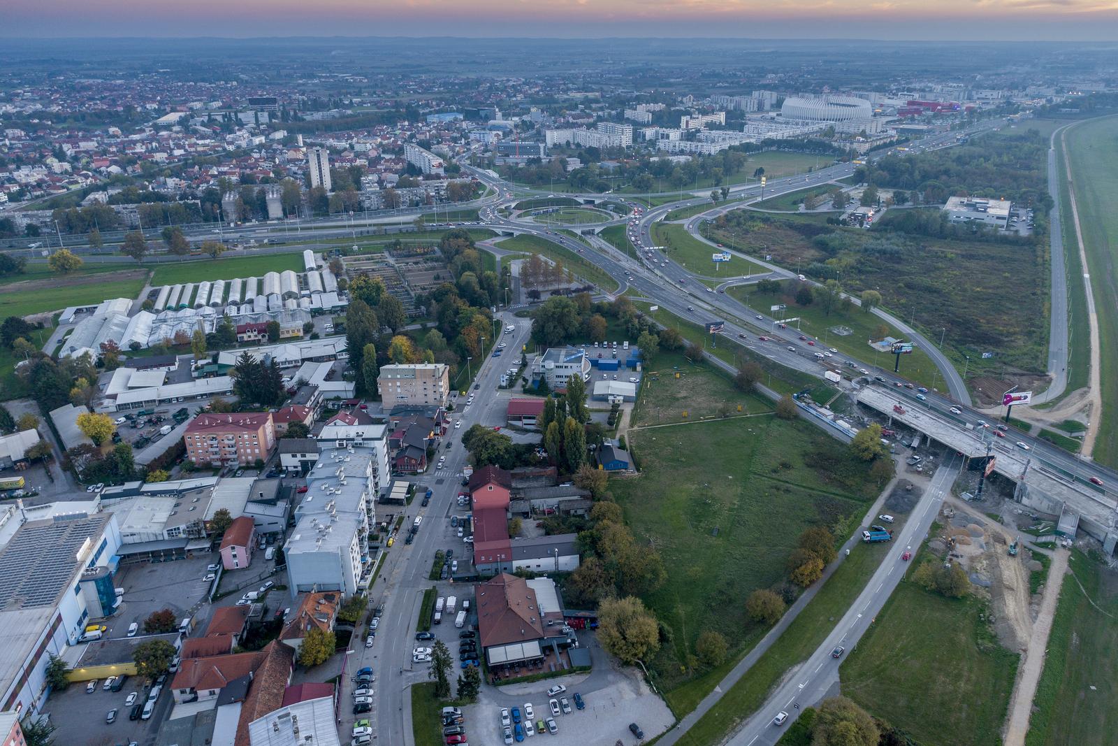 18.10.2022., Zagreb - Zracna fotografija rotora u Remetincu Photo: Igor Kralj/PIXSELL