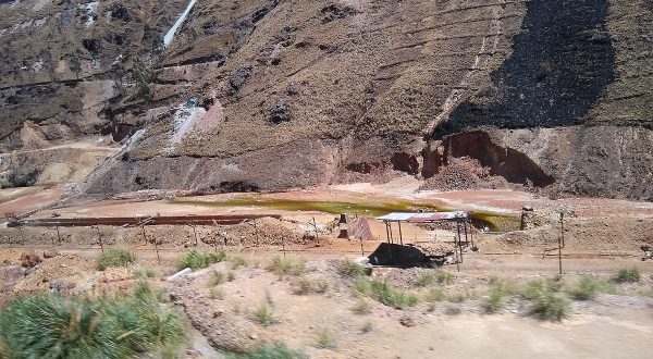 Near Quiruvilca Peru- water coming directly from mines I